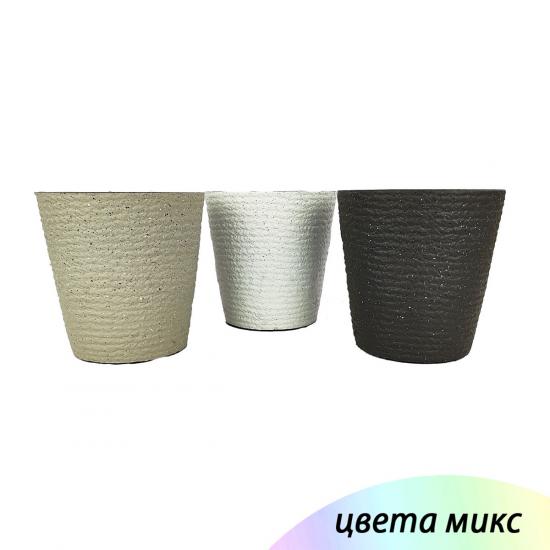 Горшок пластиковый 4,1 л 20*18*17 см в ассортименте Baizheng (1/28) - 1