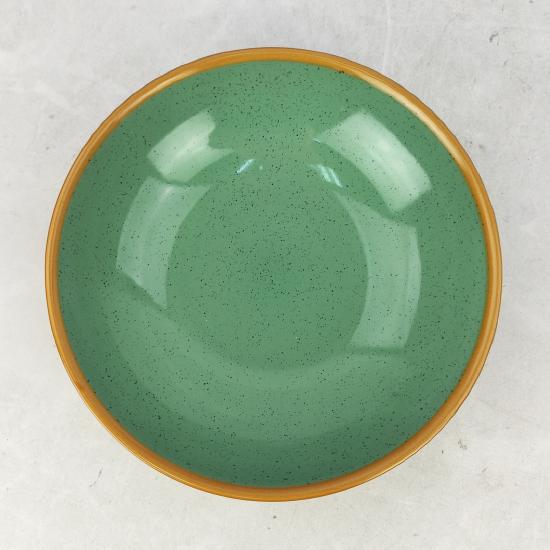 Тарелка керамическая суповая  20 см 800 мл Stone green Коралл (6/6) - 1
