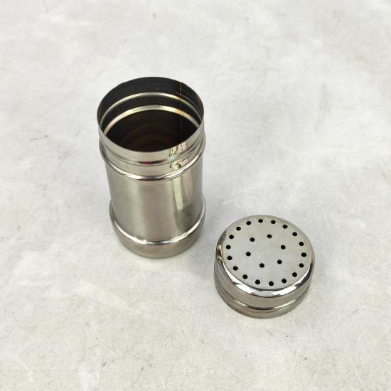 Банка для специй нерж сталь 8*4 см крышка с ситом Металлик Сито Baizheng (1/600) - 1