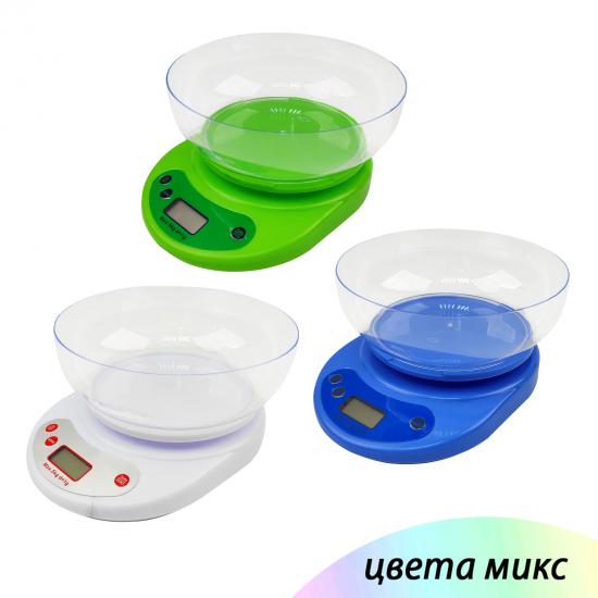 Весы кухонные электронные 5 кг 21*15,7*5 см Baizheng (1/24) - 1