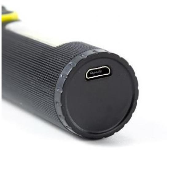 Фонарь ручной 16,5*2,7 см 800 мАч USB аккумулят телескоп фокусировка 4 режима BN535 Baizheng (1/240) - 1