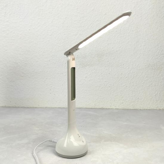 Лампа светодиодная настольная 15*15*36,9 см 5Вт 200LM USB c дисплеем белый Baizheng (1/32) - 1