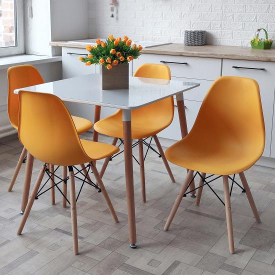 Стул полипропилен до100 кг желтый Eames  (4/4) - 1