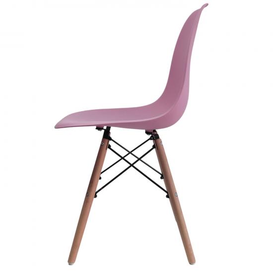 Акция! Стул полипропилен до100 кг розовый Eames  (4/4) - 1