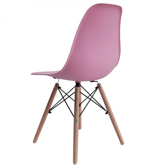 Акция! Стул полипропилен до100 кг розовый Eames  (4/4) - 1