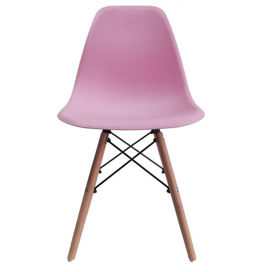 Акция! Стул полипропилен до100 кг розовый Eames  (4/4) - 1