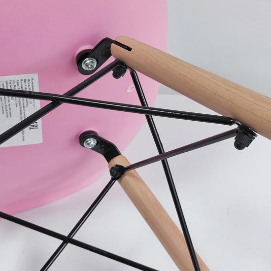 Акция! Стул полипропилен до100 кг розовый Eames  (4/4) - 1