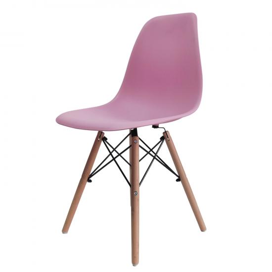 Акция! Стул полипропилен до100 кг розовый Eames  (4/4) - 1