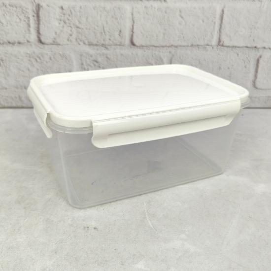 Контейнер пластиковый 1,6 л прямоугольный белый Виолет (1/16) - 1