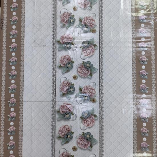 Клеенка ПВХ тканевая основа 1,37*20 м 0,2 мм рис BZ-HQ6504A Алмера Baizheng (1/2) - 1