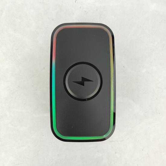 Часы электронные настольные с беспров заряд будильник FM Bluetooth LCD дисплей KR-559 Baizhen (1/24) - 1