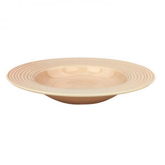 Тарелка фарфоровая суповая 20 см 7924 Beige Коралл (1/36) - 1