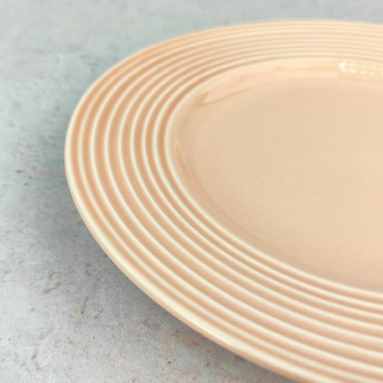 Тарелка фарфоровая десертная 21 см 7925 Beige Коралл (1/6) - 1