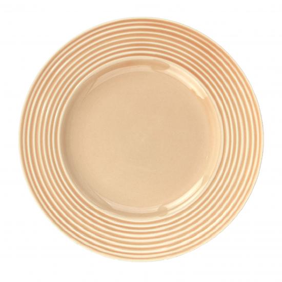 Тарелка фарфоровая десертная 21 см 7925 Beige Коралл (1/6) - 1