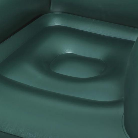 Кресло надувное 107*99*80 см с пуфиком 48*48*36 см до 100 кг микс Comfi Cube Lounger BestWay (1/1) - 1