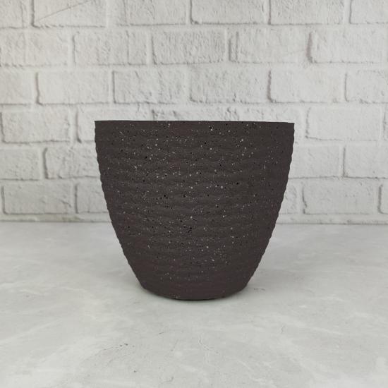 Горшок пластиковый 4,1 л 20*18*17 см черный Baizheng (1/28) - 1