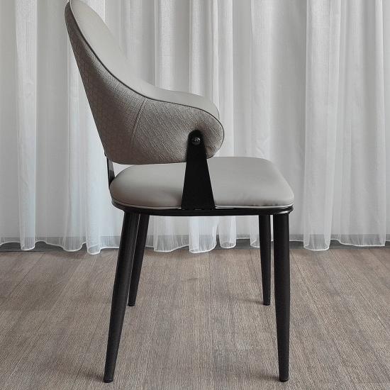 Стул металлический 90*49*46 cм до 150 кг искусственная кожа песочный Baizheng (2/2) - 1