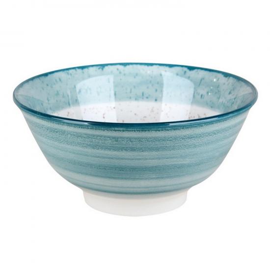Салатник фарфоровый 16 см 700 мл Rustic blue Коралл (1/36) - 1