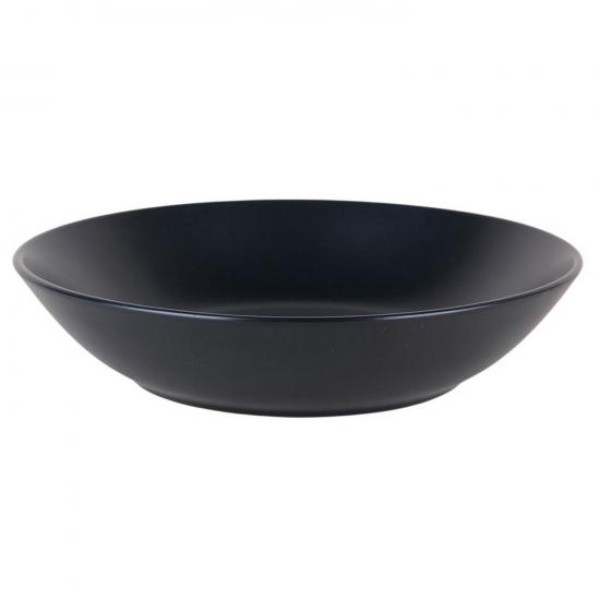 Тарелка керамическая суповая  20 см 750 мл Color nero Коралл (6/24) - 1