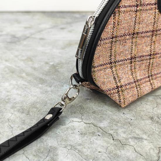 Косметичка-сумка 17*13*6,5 см с петелькой клетка рис.2 Fashion Georgeous Baizheng (1/360) - 1