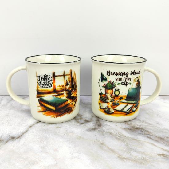Кружка керамическая 310 мл микс Coffee Baizheng (1/72) - 1