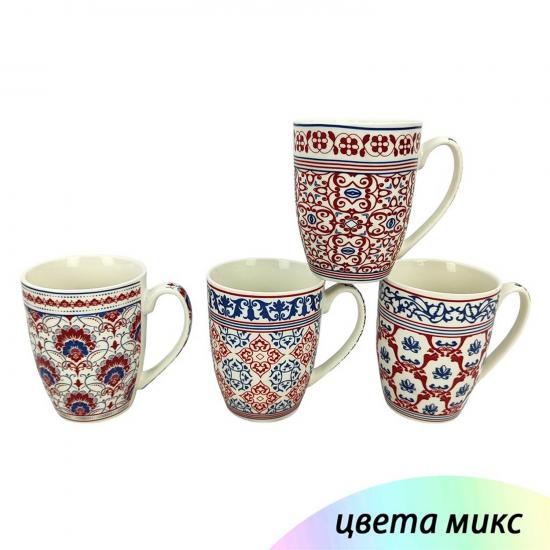 Кружка керамическая 350 мл микс Узоры Baizheng (1/72) - 1
