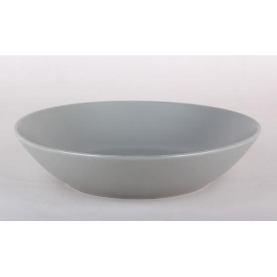 Тарелка керамический суповая 20 см 750 мл Color grey Коралл (1/1) - 1