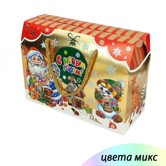 Коробка подарочная бумажная 25*10.5*18.5 см микс NP-4708 Baizheng (12/240) - 1