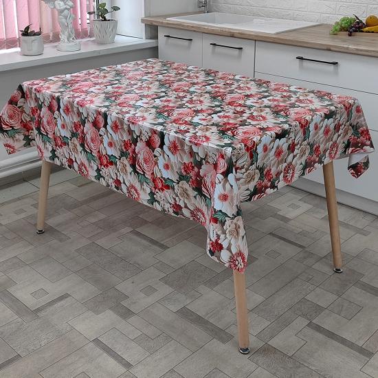 Клеенка ПВХ тканевая основа 1,37*20 м 0,2 мм рисунок 3D BZ-6951C(1) Алмера Baizheng (1/2) - 1