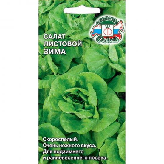 Салат листовой Зима 0,5г скороспелый ЦП СеДеК (10) - 1