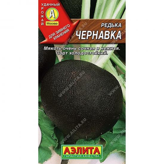 Редька черная Чернавка позднеспелая 1г ЦП Аэлита (10) - 1