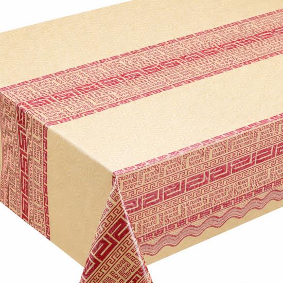 Клеенка ПВХ тканевая основа 1,37*20 м 0,2 мм рис BZ-41А504М Аоста Baizheng (1/2) - 1
