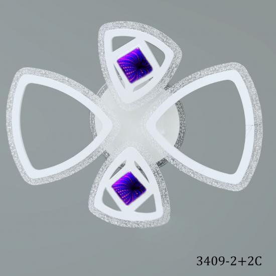 Люстра LED 3409-2+2C - 1