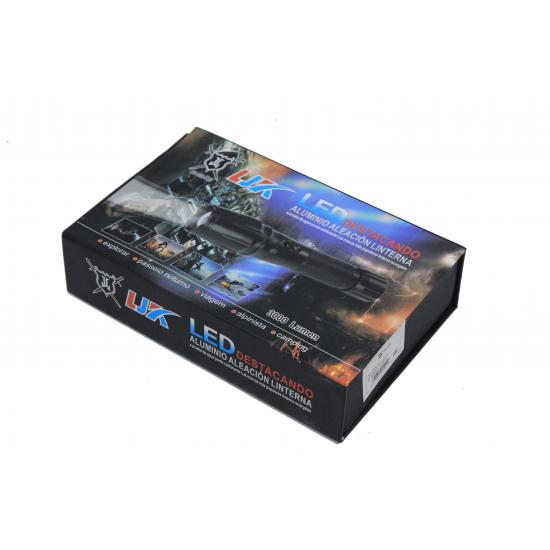 Фонарь ручной 16,5*3 см 1 led аккумулятор 8800 мАч 5 режимов зарядное сеть+авто Baizheng (1/1) - 1