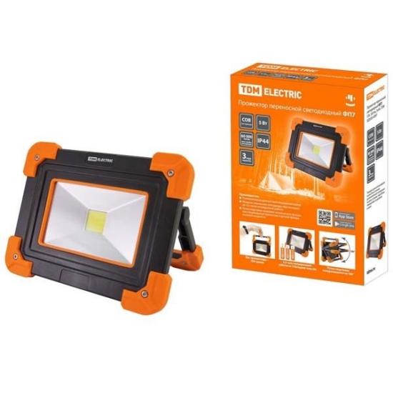 Фонарь-прожектор 5 Вт 350 Лм 3*AA IP44 ФП7 TDM (1/1) - 1