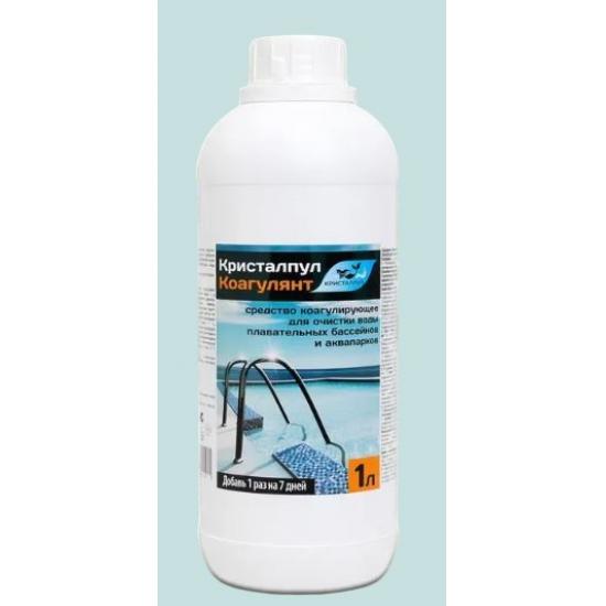 Средство коагулирующее для  бассейнов флакон 1 л Кристалпул Aquaflock LQ (1/6) - 1
