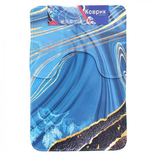 Коврик для ванной полиэстер 2 пр 60*90/60*45 см рис3 BZY0930 Baizheng (1/30) - 1