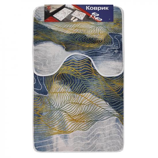 Коврик для ванной полиэстер 2 пр 50*80/50*40 см рис10 BZ-DL258 Baizheng (1/20) - 1