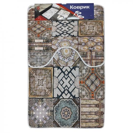 Коврик для ванной полиэстер 2 пр 50*80/50*40 см рис11 BZ-DL258 Baizheng (1/20) - 1