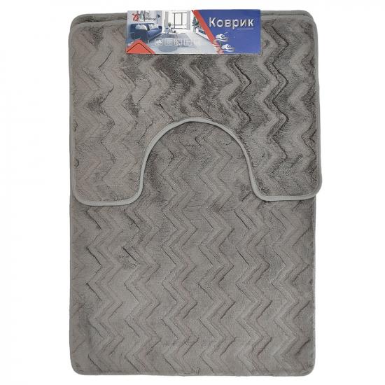 Коврик для ванной полиэстер 2 пр 60*90/60*45 см рис2 Зигзаг BZ-BLT269 Baizheng (1/30) - 1
